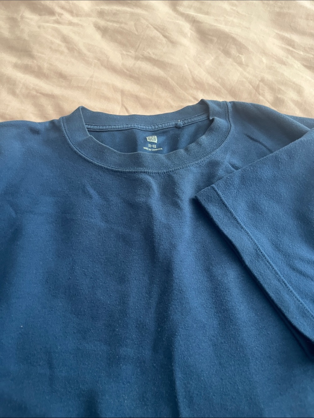 Uniqlo Kids Short Sleeve Tee - Navy Blue